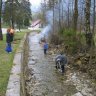 Čistenie potokov v obci